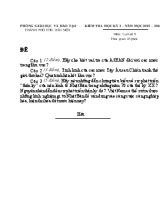 Kiểm tra học kỳ I  năm học 2015  2016 môn lịch sử 9 thời gian 45 phút